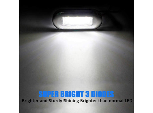 Luci di Cortesia Piattaforma per Scale Lampada 12V di Segnalazione per Barche Marine Grande Impermeabile A LED 4pz