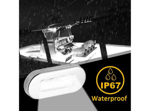 Luci di Cortesia Piattaforma per Scale Lampada 12V di Segnalazione per Barche Marine Grande Impermeabile A LED 4pz