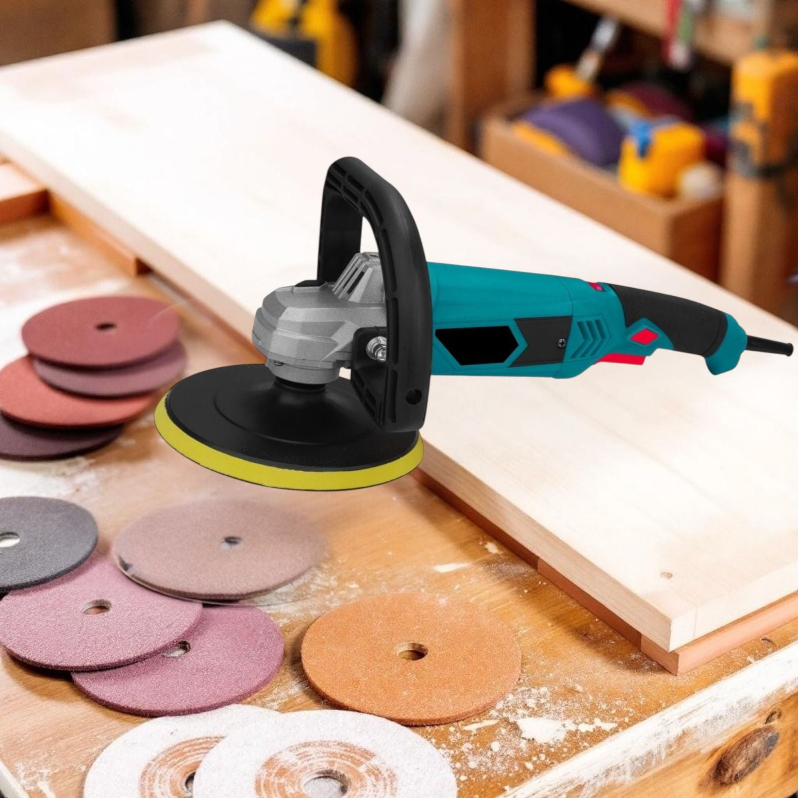 Lucidatrice Elettrica Auto Lucidatore Levigatrice Carrozzeria 180mm 1800W VP1150