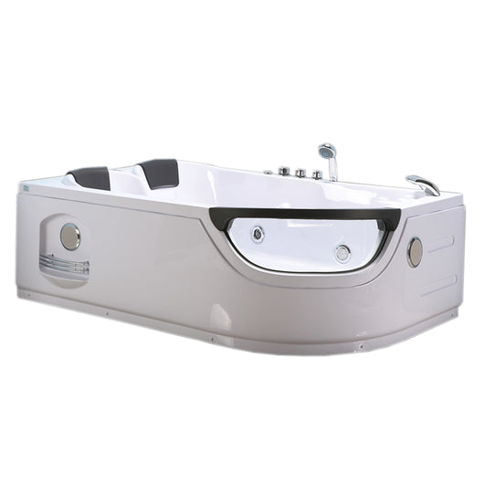 Vasca idromassaggio bianca 180 X 120 cm 2 persone 8 getti – Luna