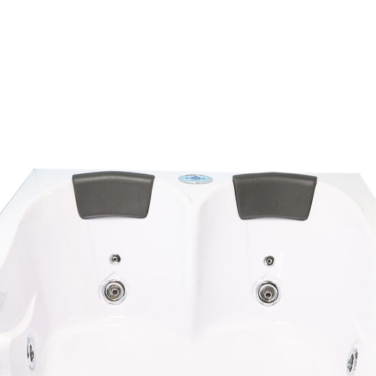 Vasca idromassaggio bianca 180 X 120 cm 2 persone 8 getti – Luna