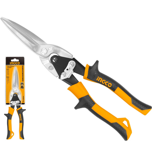 Cesoia lattoniere dritta professionale 300 mm taglio plastica gomma ottone 0,5mm