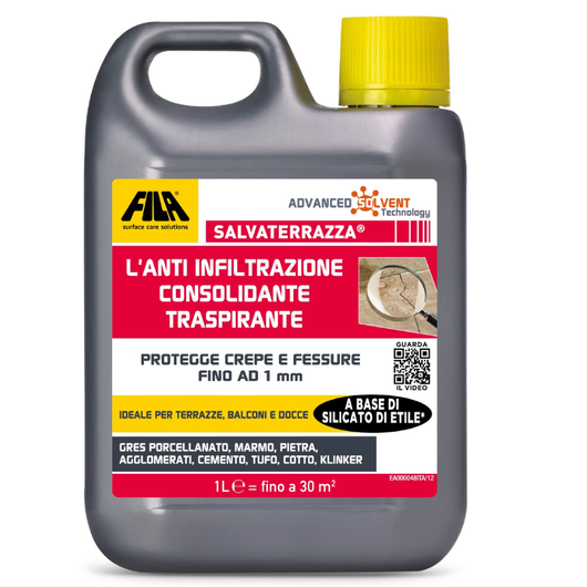 Salvaterrazza protettivo anti infiltrazione idrorepellente consolidante *** formato 1 lt, confezione 1
