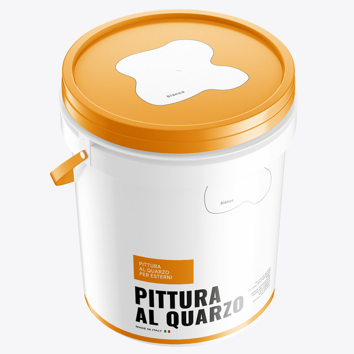 Farina quarzo acrilica coprente traspirante finissima rivestimento muri esterni *** formato 4 lt, confezione 1