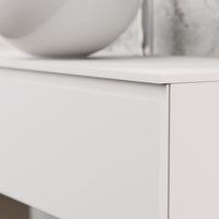 Inda - Mobile bagno L.80 con lavabo in appoggio / Bianco opaco 1 cassetto - Rubino