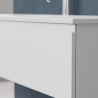 Inda - Mobile bagno L.120 con lavabo opaco / Bianco opaco 1 cassetto - Rubino