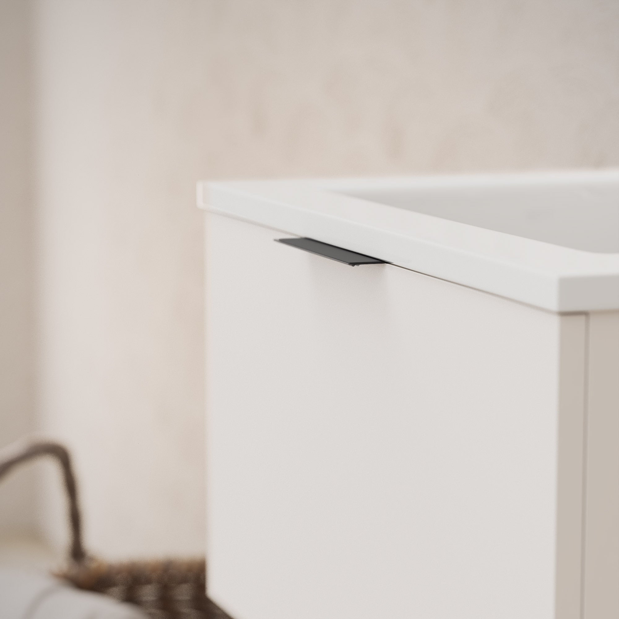 Inda - Mobile bagno L.120 con lavabo lucido / Bianco opaco 1 cassetto - Topazio