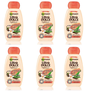 Shampoo 2in1 garnier ultra dolce latte di vaniglia 6 confezioni da 300 ml