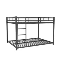 Letto a castello per bambini 6+ anni in metallo 140x200 cm, senza materasso, Nero