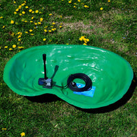 Laghetto caldonazzo verde e pompa syncra pond 0.5 da 700 litri ora