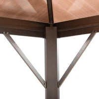 Gazebo da Giardino 3.6x3m con Tetto Apribile in Policarbonato e Struttura in Alluminio