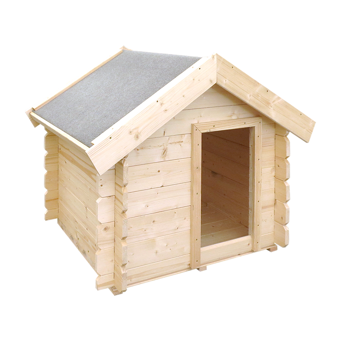 Cuccia per cani in legno da esterno - 76 x 99 x H80 cm - Timbela M401-1