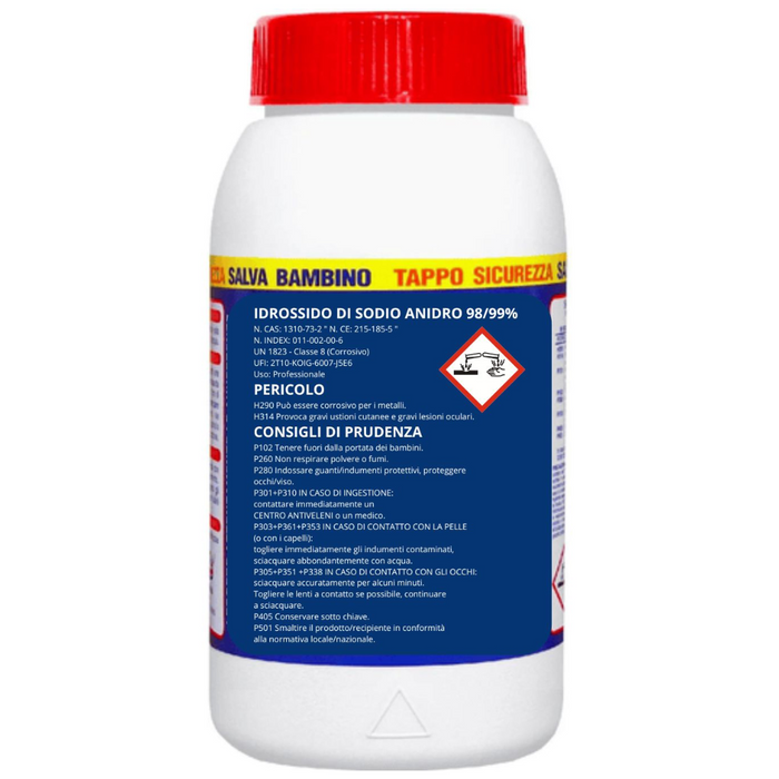 Sgrassatore disincrostante disgorgante soda caustica 1 kg pezzi 6