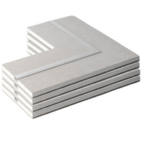 Semilavorato cartongesso fibra alluminio luce led angolo 14,5x29x29 cm 4 pezzi