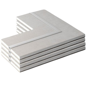 Semilavorato cartongesso fibra alluminio luce led angolo 14,5x29x29 cm 4 pezzi