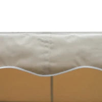 Store Doppio Pendio Manuale retrattile Inclinazione regolabile Acciaio epossidico Bianco Poliestere impermeabilizzato Anti-UV Beige dim. 4,50L x 3,40l x 2,55H m
