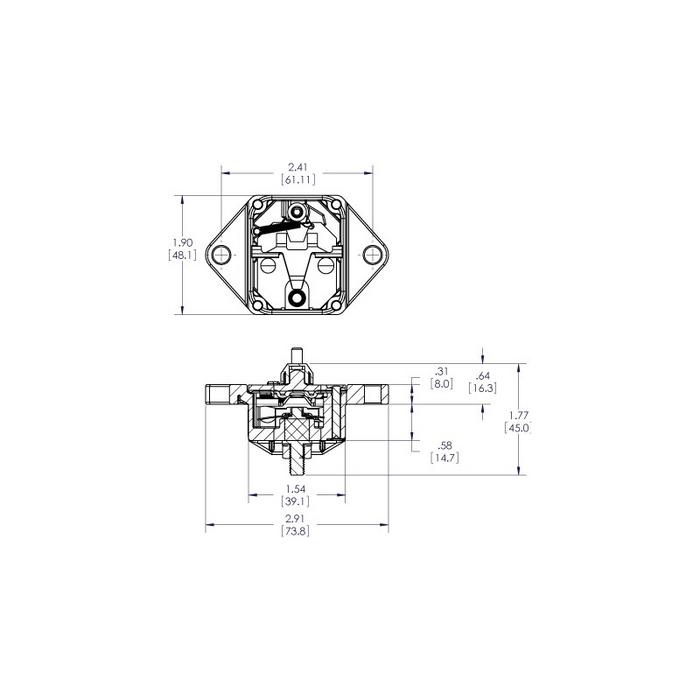 MAGNETOTERMICO AD INCASSO 100A