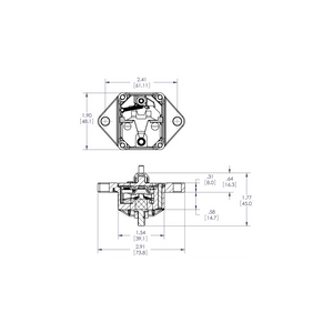 MAGNETOTERMICO AD INCASSO 50A