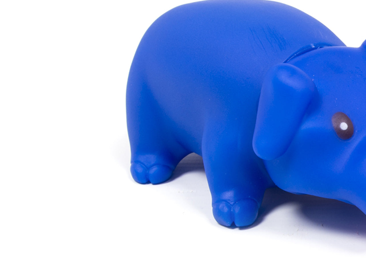 Set 2 Pezzi Giocattolo Per Animali Domestici Modello Piggy Friends Rosa E Blu