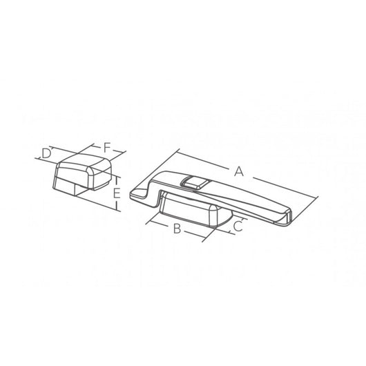 MANIGLIA PORTA CON PULSANTE