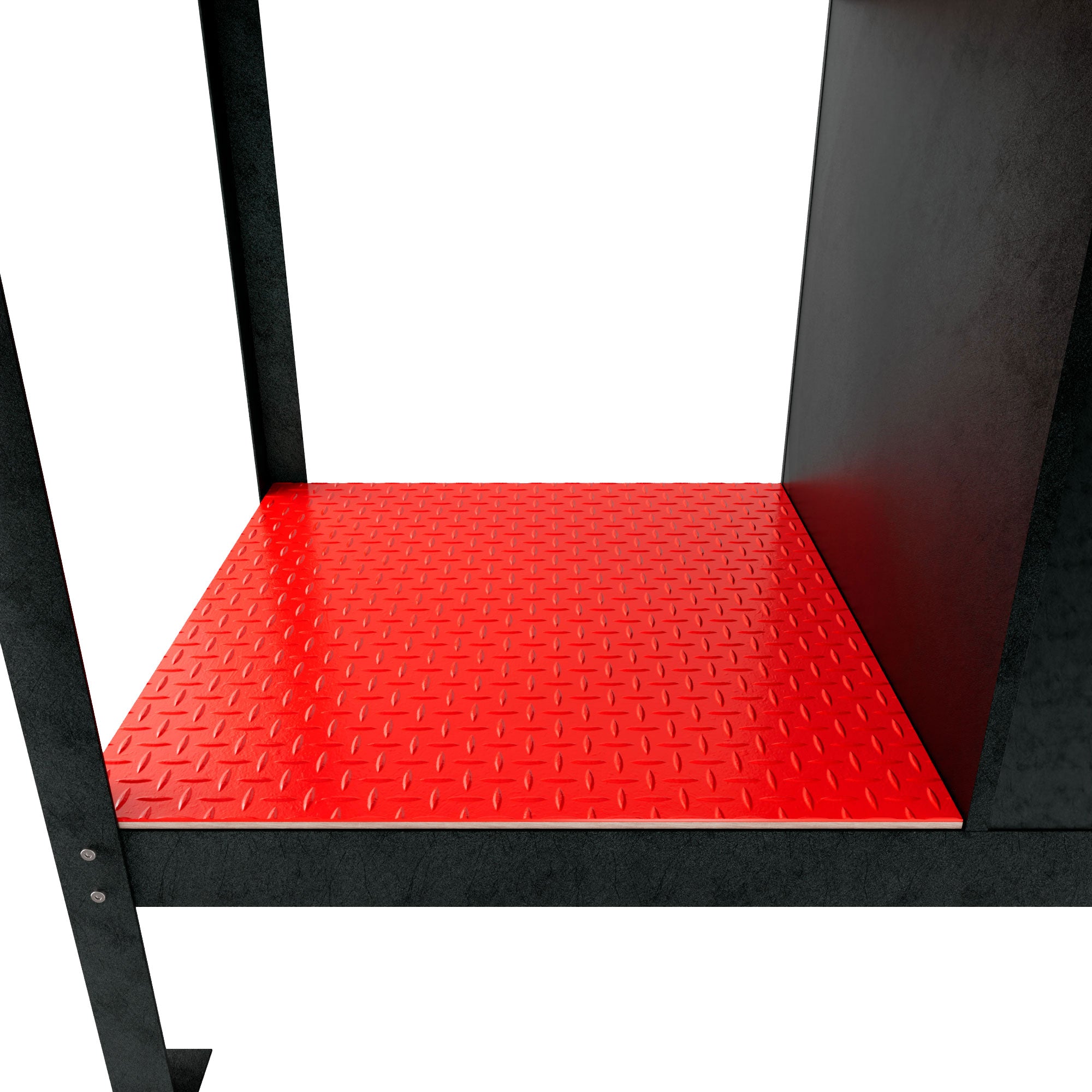 Manny - Banco da Lavoro 120x60 cm con Cassetto 1 Anta e 1 Ripiano in Metallo Nero