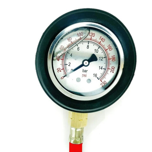 MANOMETRO ALLA GLICERINA 0-16 BAR MISURA PRESSIONE GOMME AUTO MOTO FS-21899