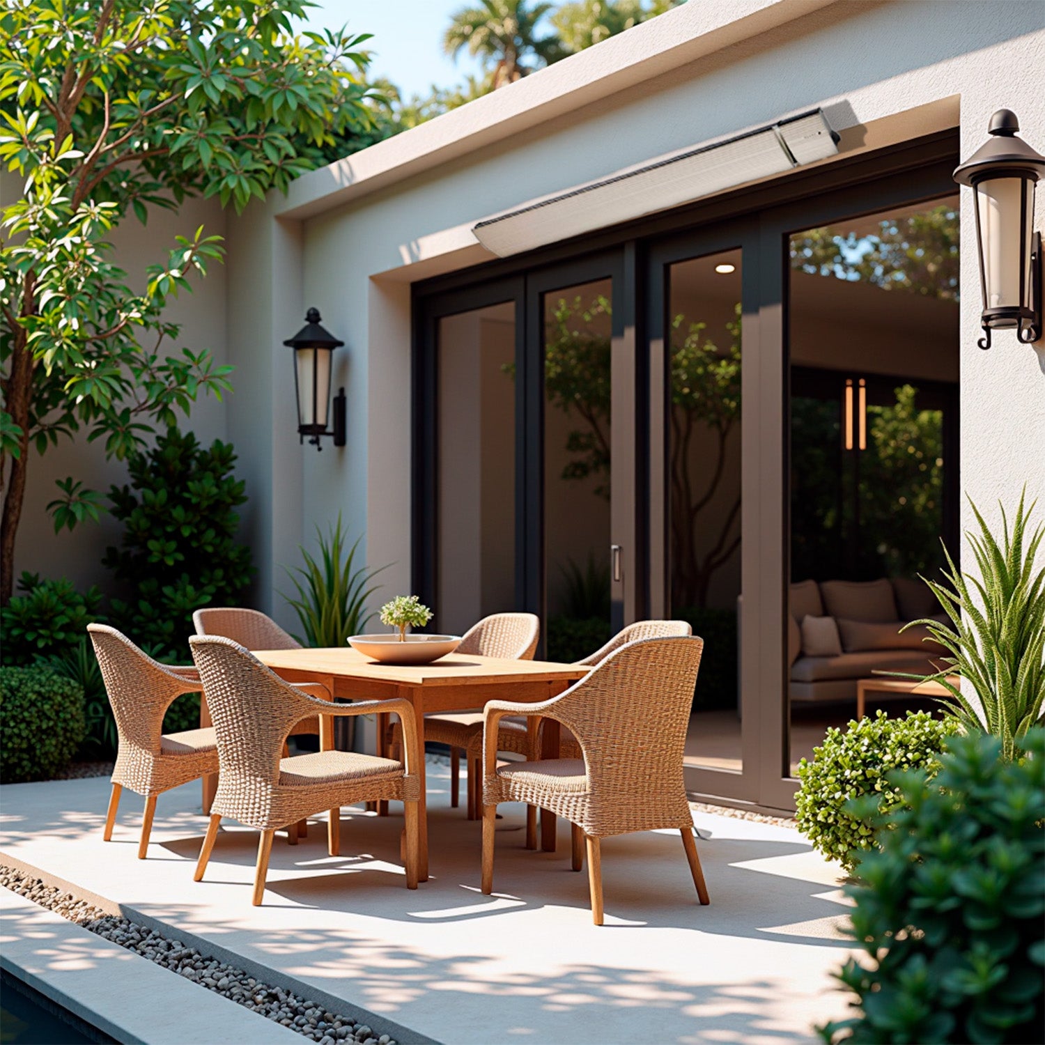 Mpc Marbella 1800w Radiatore a Infrarossi Per Esterno In Alluminio Da 1800w Bianco Nessuna Emissione Di Luce Elemento Riscaldante In Lega Alluminio Estruso Rivestimento Ceramico Bianco Ip65