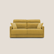 Divano Letto 2 Posti 176x102x97 cm in Tessuto Giallo