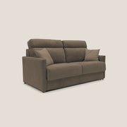 Divano Letto 2 Posti 156x102x97 cm in Tessuto Marrone