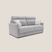 Divano Letto 2 Posti 156x102x97 cm in Tessuto Grigio Chiaro