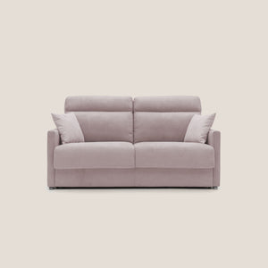 Divano Letto 2 Posti 156x102x97 cm in Tessuto Rosa