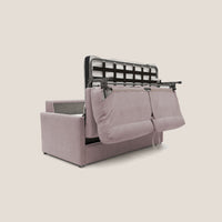 Divano Letto 3 Posti 196x102x97 cm in Tessuto Rosa