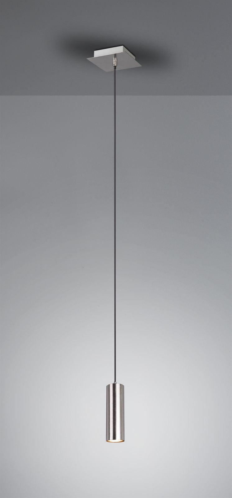 MARLEY SOSPENSIONE CILINDRO METALLO ACCIAIO D. 6CM 1 LUCE ATTACCO GU10