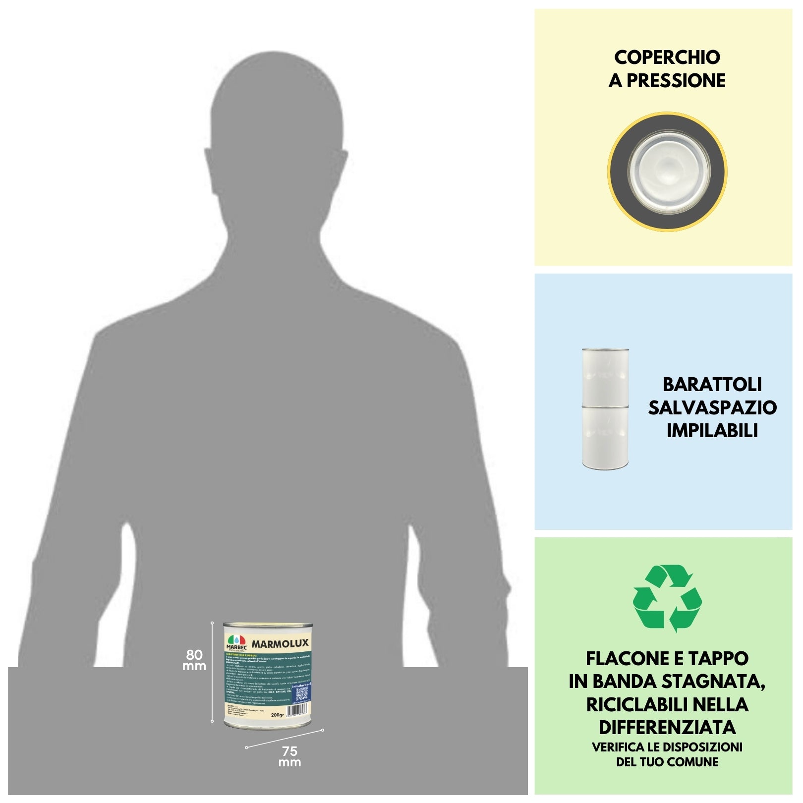 Crema lucidante per marmo MARMOLUX   200GR