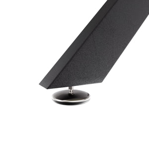 Marui Big - Tavolo da pranzo ovale 180x100 cm in Legno Testurizzato con Piede Centrale in metallo Ashi