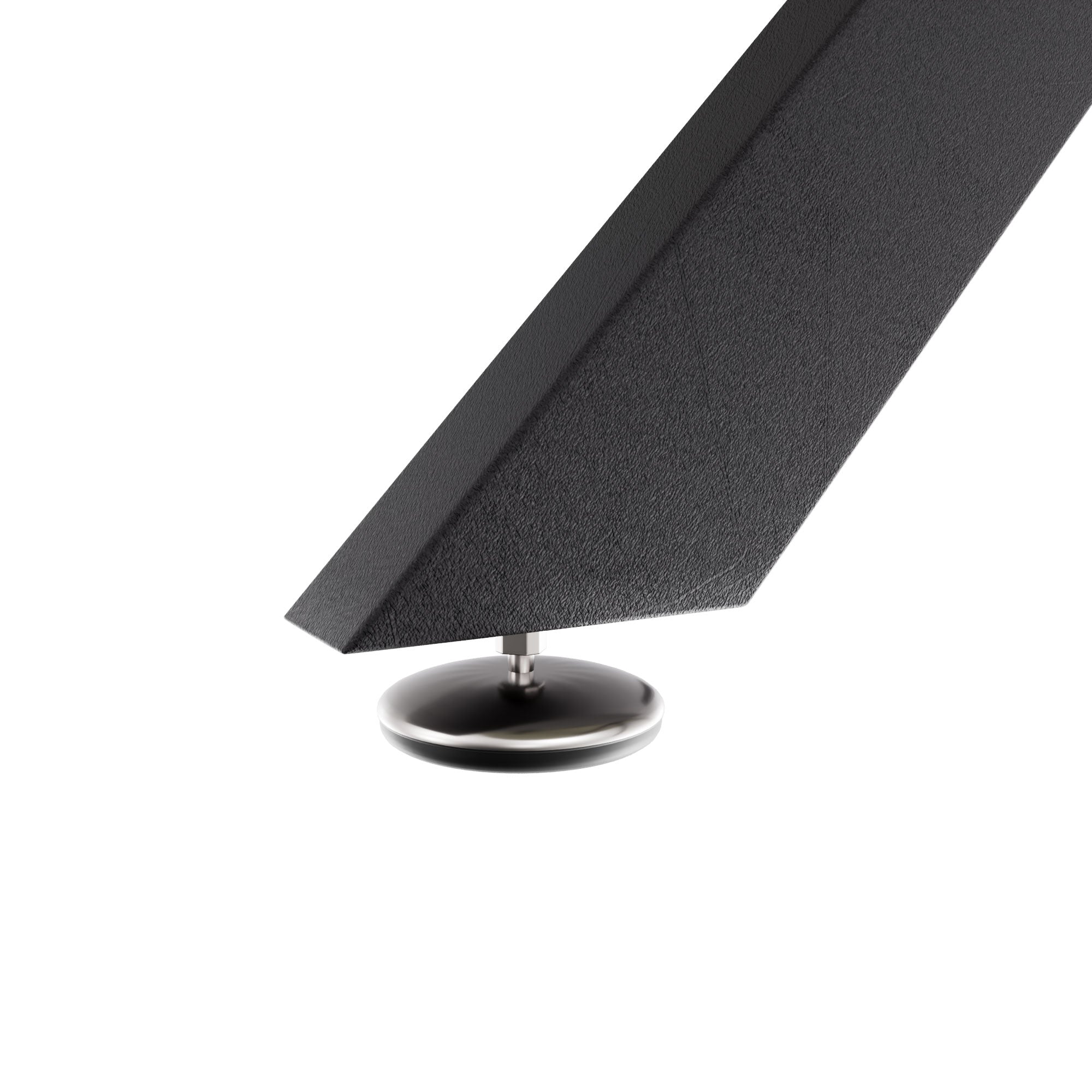 Marui Small - Tavolo da pranzo ovale 150x90 cm in Legno Testurizzato con Piede Centrale in metallo Kiso