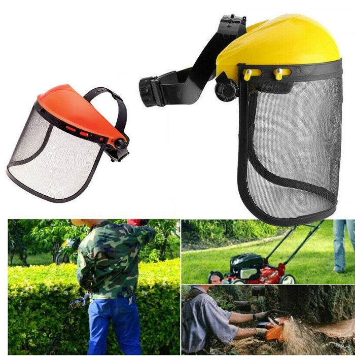 MASCHERA VISIERA PROTETTIVA PER DECESPUGLIATORE A RETE REGOLABILE TAGLIAERBA