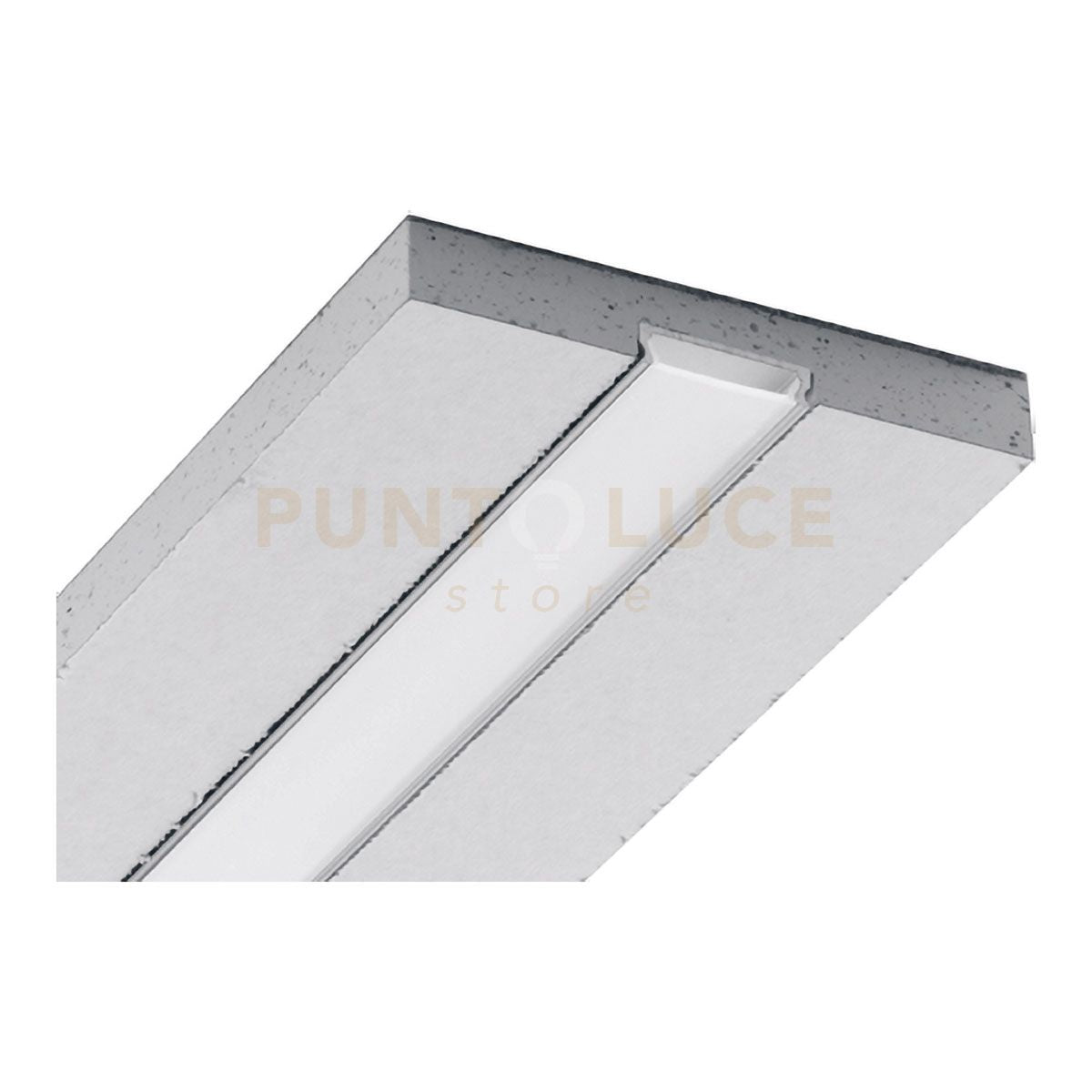 MASSA G- PROFILO INTEGRATO IN CARTONGESSO SP.12,5MM SEZIONABILE AD INCASSO COLORE ARGENTO MT2