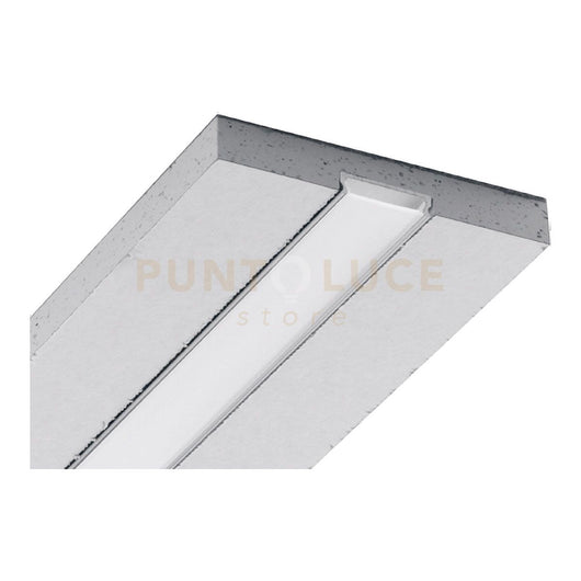 MASSA G- PROFILO INTEGRATO IN CARTONGESSO SP.12,5MM SEZIONABILE AD INCASSO COLORE ARGENTO MT2