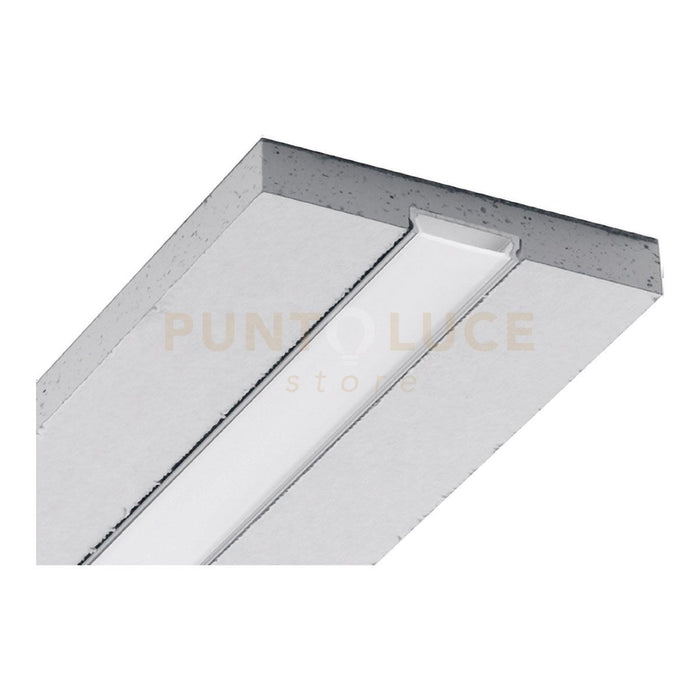 MASSA G- PROFILO INTEGRATO IN CARTONGESSO SP.12,5MM SEZIONABILE AD INCASSO COLORE ARGENTO MT2