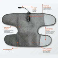 MASSAGGIATORE ELETTRICO RISCALDATO TERMICO PER GINOCCHIO  A VIBRAZIONE