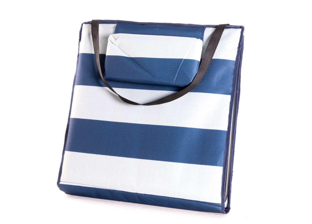 Materassino Prendisole Spiaggia Da Terra Reclinabile Imbottito Tindari Rigato