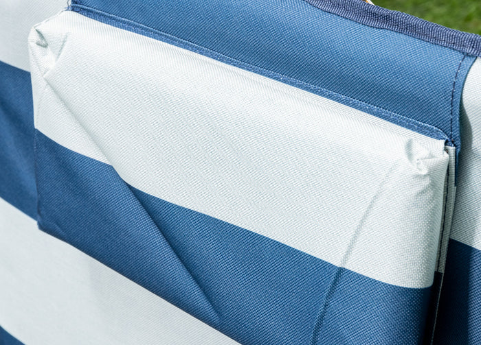 Materassino Prendisole Spiaggia Da Terra Reclinabile Imbottito Tindari Rigato