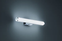 MATTIMO APPLIQUE LED 4,3W 450lm, 3000K PER BAGNO METALLO CROMATO E DIFFUSORE BIANCO IP44 CON INTERRUTTORE L. 40,4CM