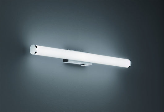 MATTIMO APPLIQUE LED 6,5W 680lm, 3000K PER BAGNO METALLO CROMATO E DIFFUSORE BIANCO IP44 CON INTERRUTTORE L. 60CM