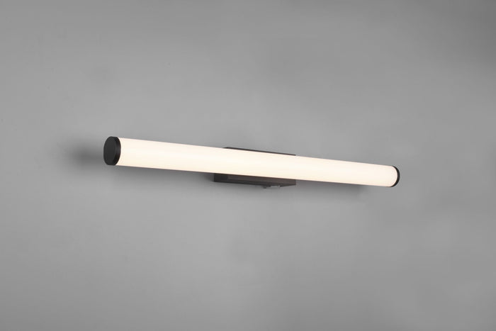 MATTIMO H2O APPLIQUE DA BAGNO LED 6,5W  680lm, 3000K NERO IP44 CON INTERRUTTORE L. 60,4CM