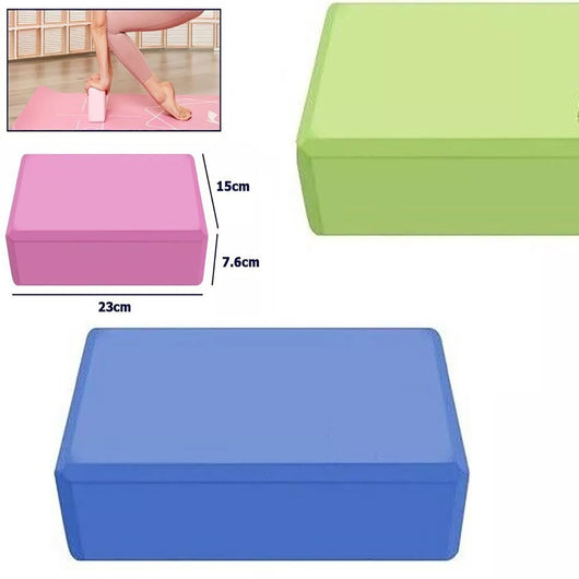 MATTONCINO YOGA SCHIUMA MATTONE BLOCCO PER ESERCIZIO EQUILIBRIO FITNESS PILATES
