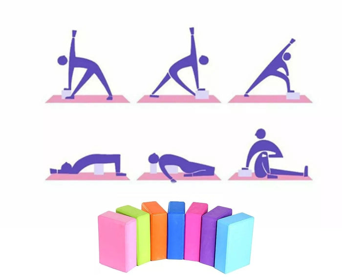 MATTONCINO YOGA SCHIUMA MATTONE BLOCCO PER ESERCIZIO EQUILIBRIO FITNESS PILATES