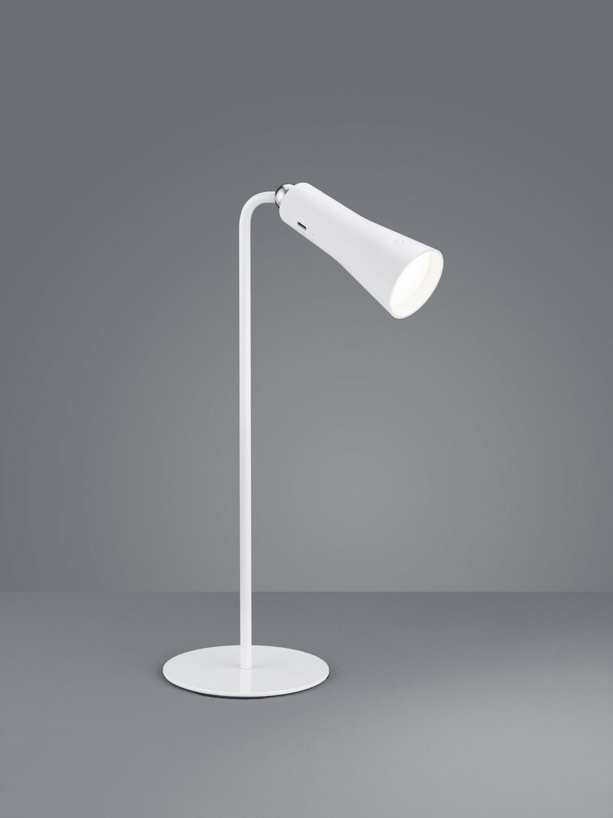 MAXI LAMPADA DA STUDIO LED 2W 200lm, 3000K COMPONIBILE BIANCA RICARICABILE USB CON DIMMERAZIONE TOUCH H.36CM