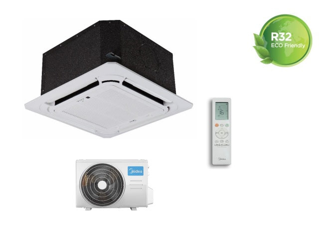 Climatizzatore Condizionatore Inverter Midea Cassetta 4 Vie 18000 btu MCA3U-18HRFNX 57x57 A++ Wi-Fi Optional Completa di Griglia
